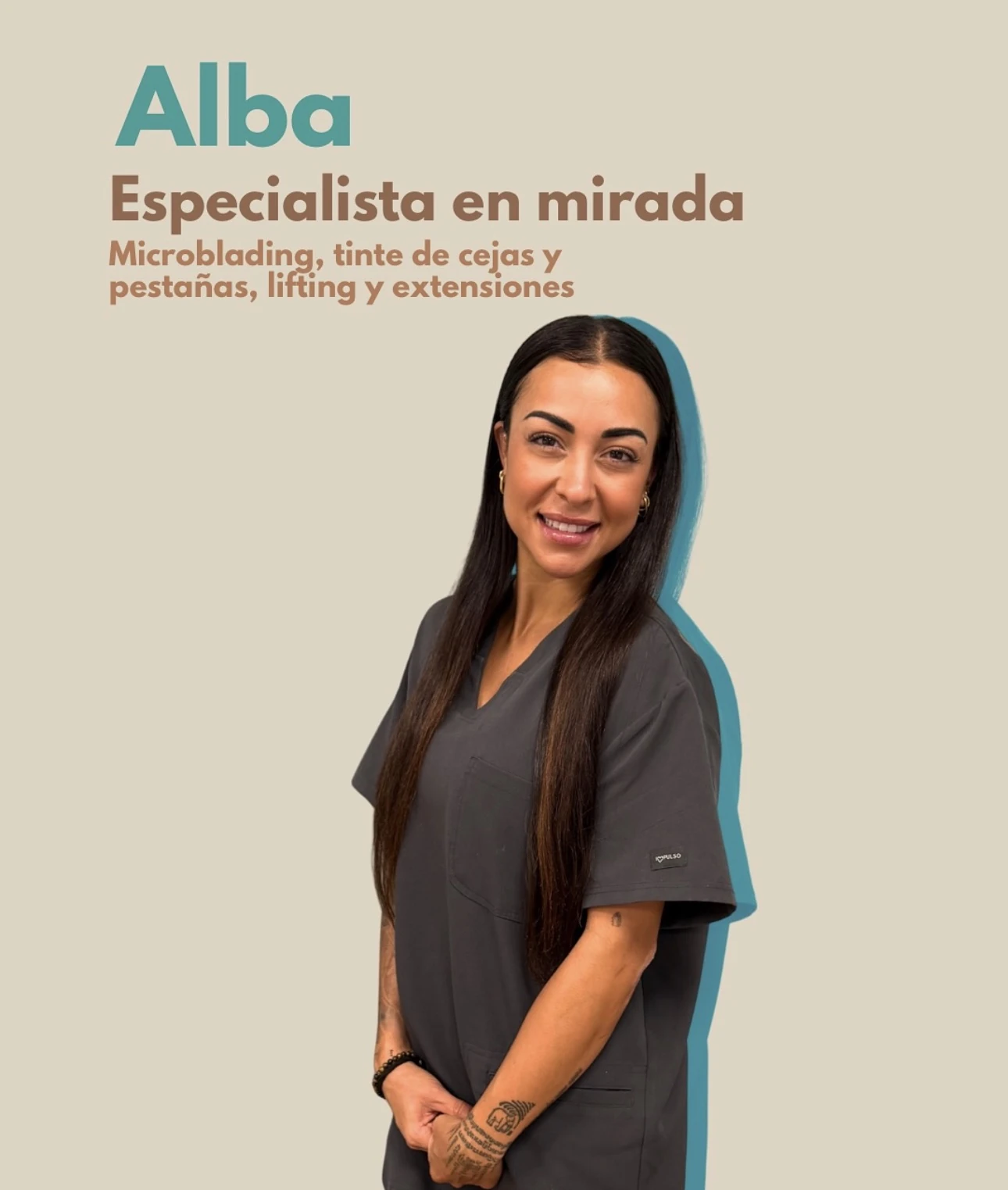 Alba, especialista en mirada en Centro Araya