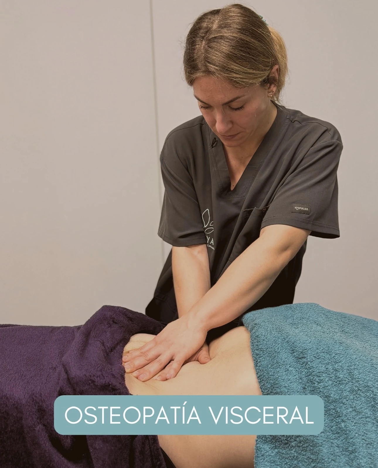 Sesión de osteopatía visceral