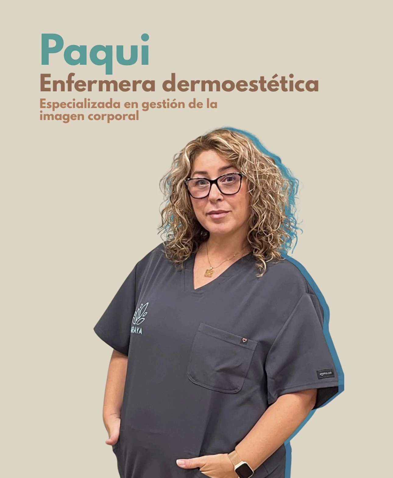 Paqui, enfermera dermoestética en Centro Araya